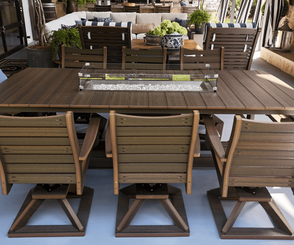 Garden Classic 44x96 Rectangle Dining Fire Table My Store 