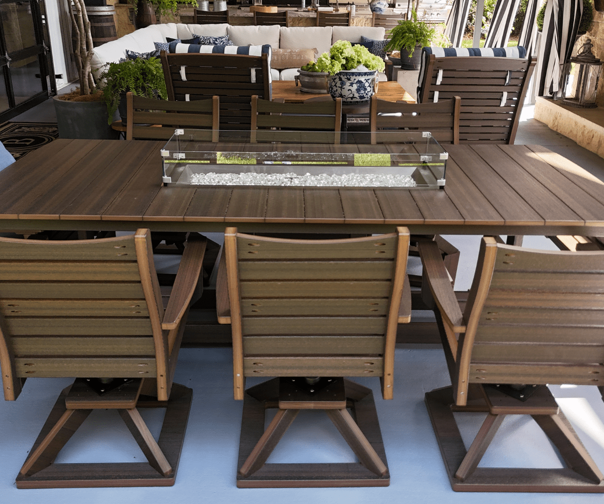 Garden Classic 44x96 Rectangle Dining Fire Table My Store 