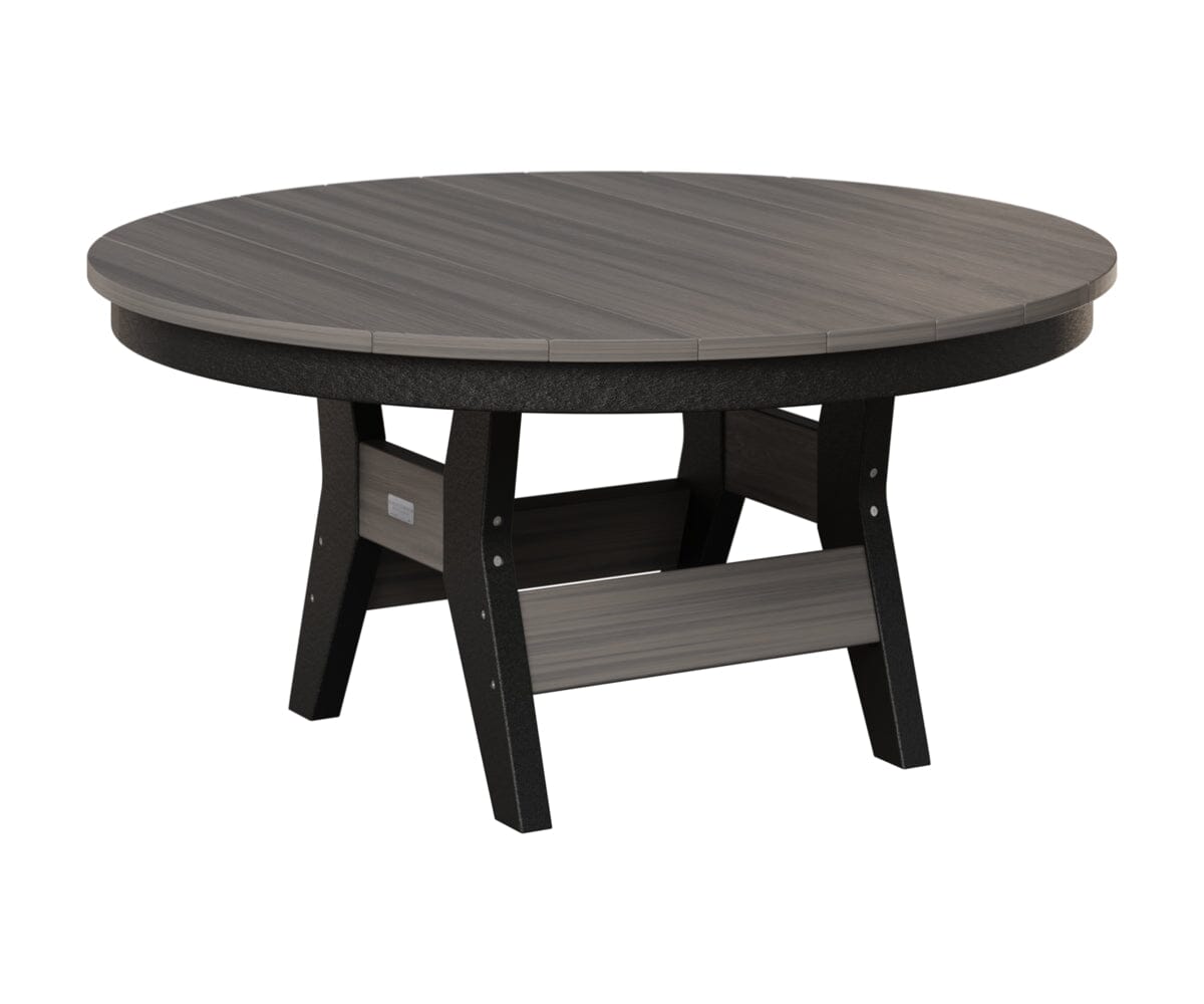 Harbor 38" Round Conversation Table Rockwood Outdoor Furniture Tabletop: Coastal Gray I Legs: Black 