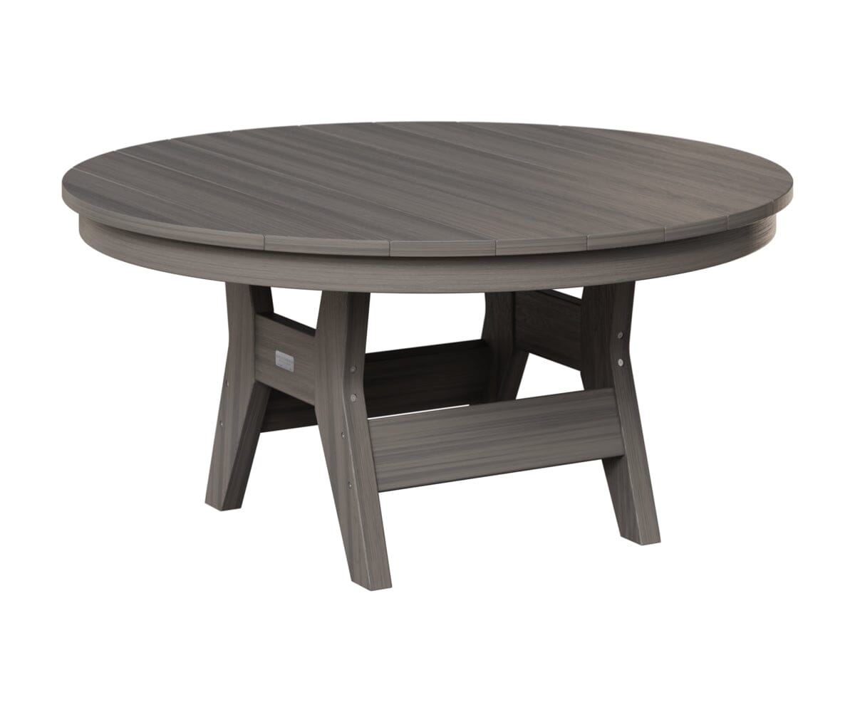 Harbor 38" Round Conversation Table Rockwood Outdoor Furniture Natural Finish: Coastal Gray 