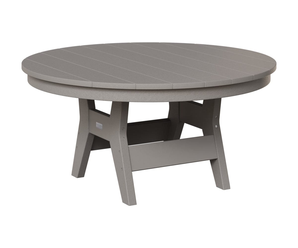 Harbor 38" Round Conversation Table Rockwood Outdoor Furniture Light Gray 