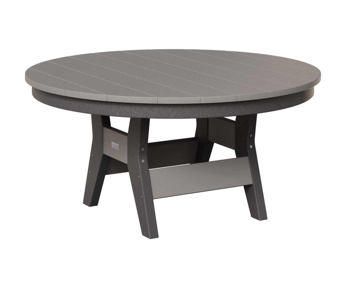 Harbor 38" Round Conversation Table Rockwood Outdoor Furniture Tabletop: Light Gray I Legs: Smoke Gray 