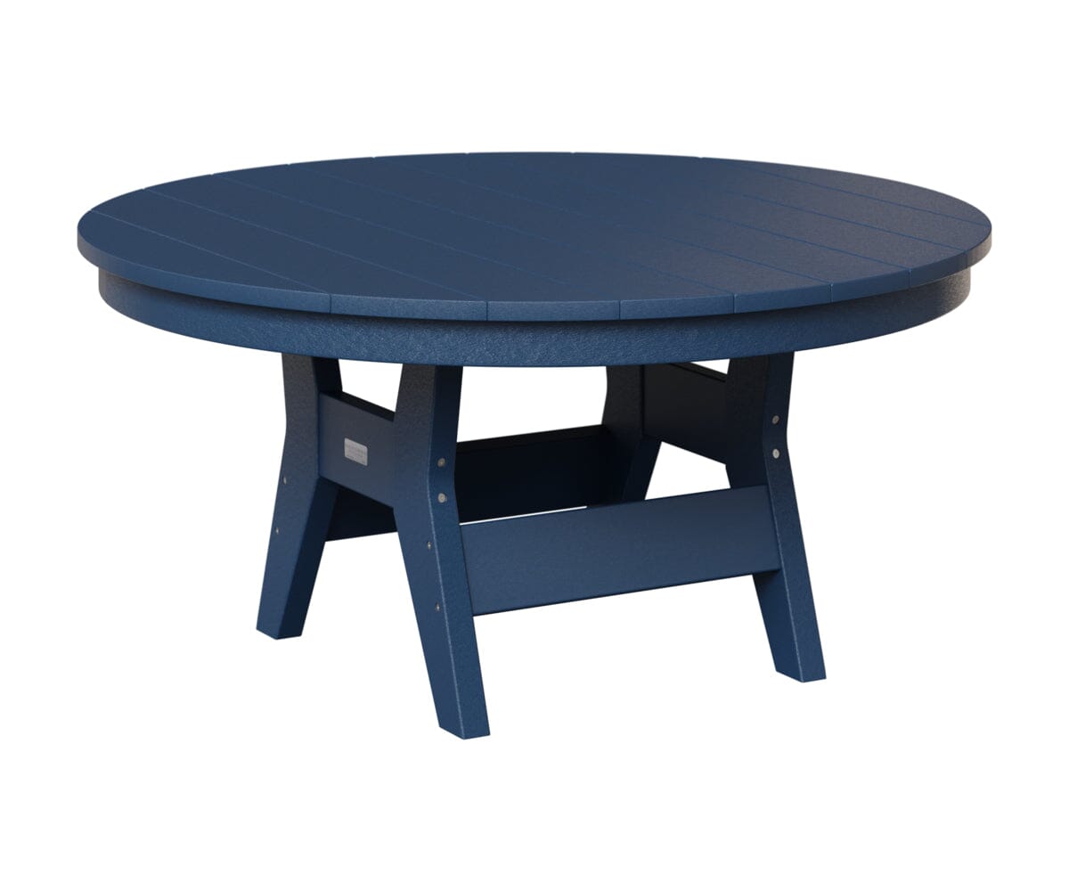Harbor 38" Round Conversation Table Rockwood Outdoor Furniture Navy Blue 