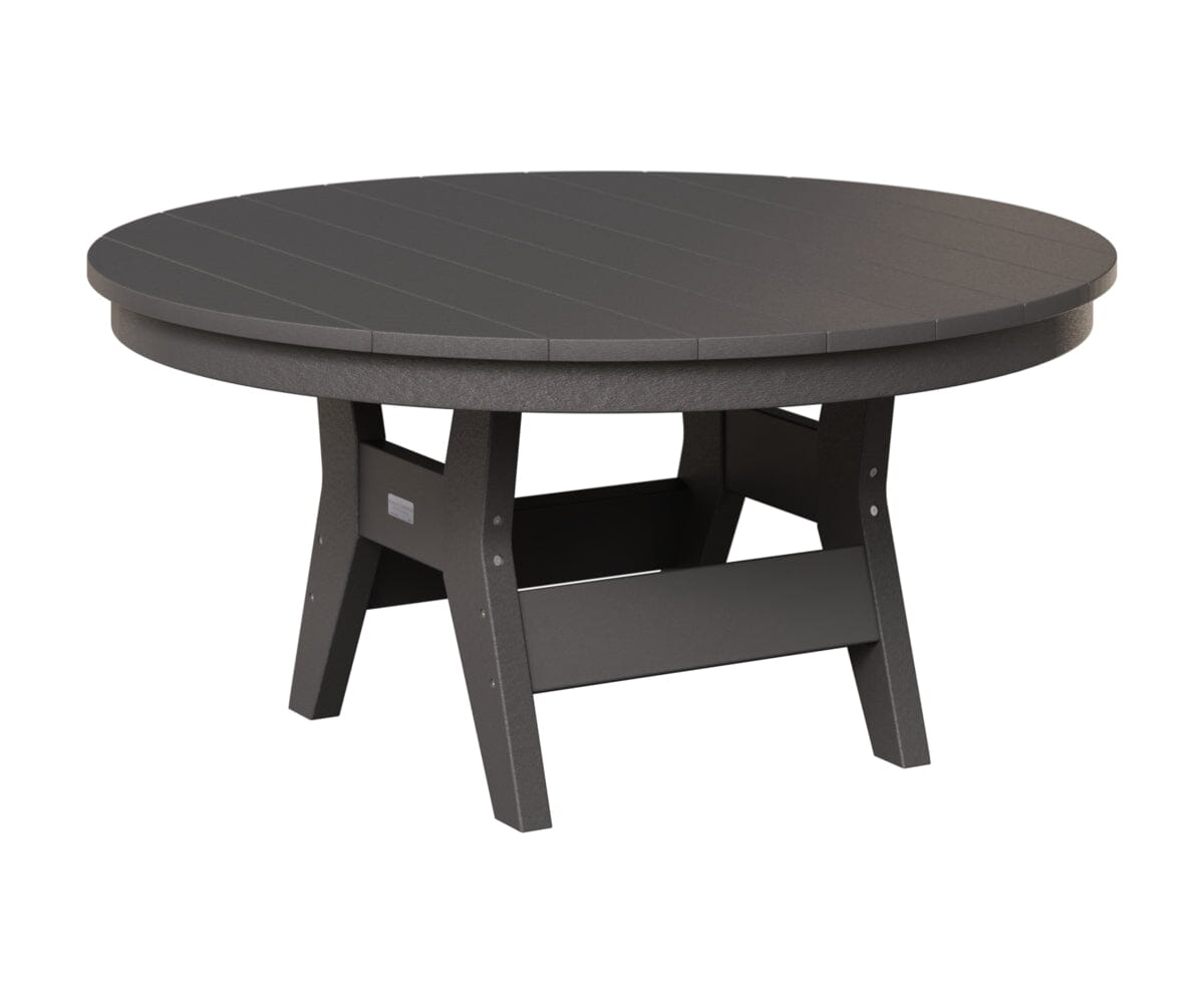 Harbor 38" Round Conversation Table Rockwood Outdoor Furniture Smoke Gray 