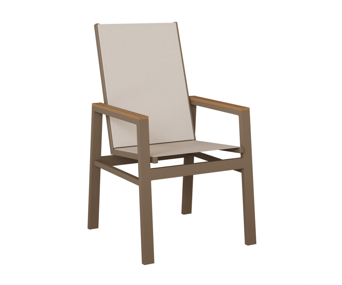 Vida High-Back Padded Sling Dining Chair