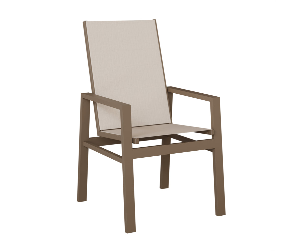 Vida High-Back Padded Sling Dining Chair