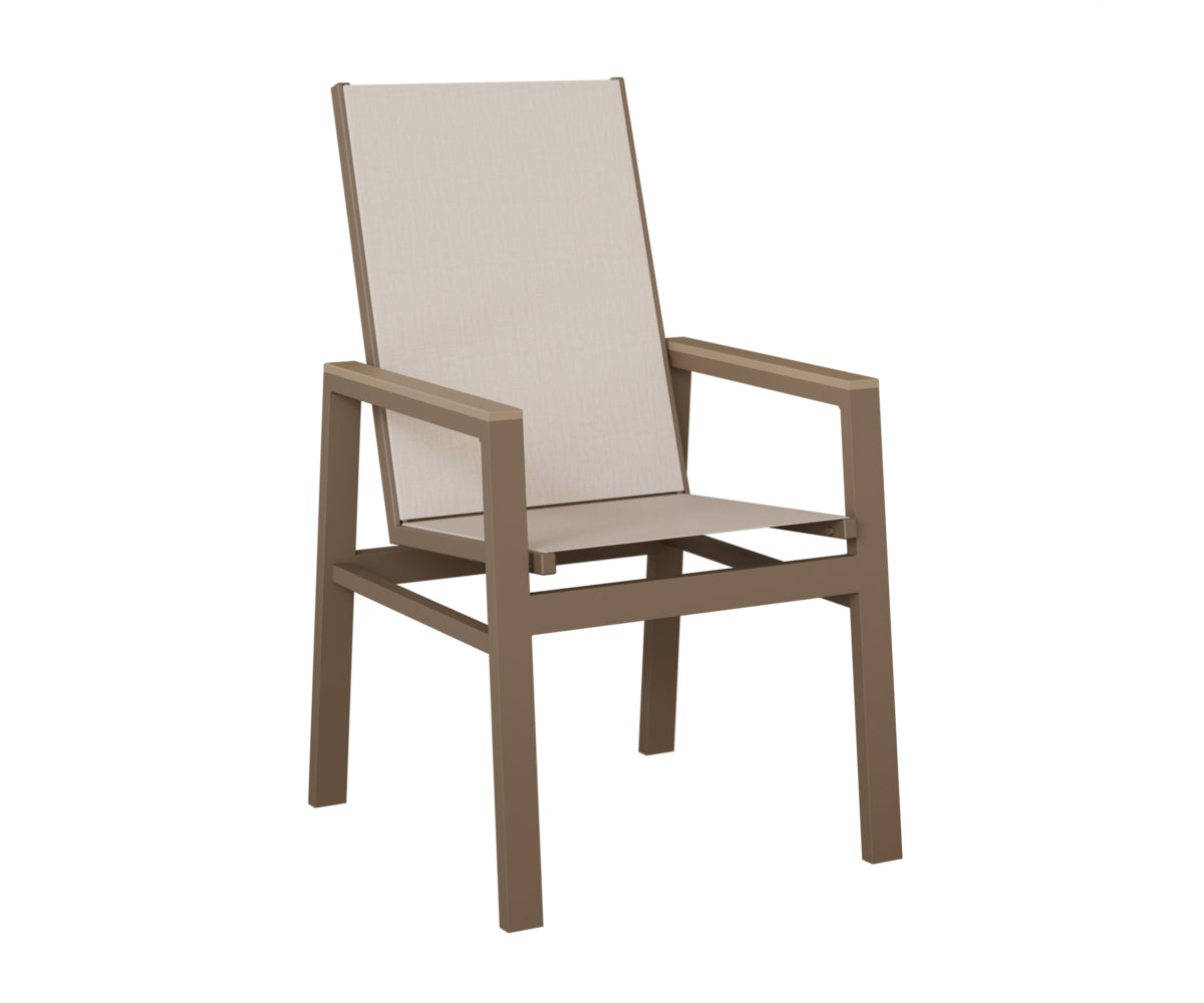 Vida High-Back Padded Sling Dining Chair