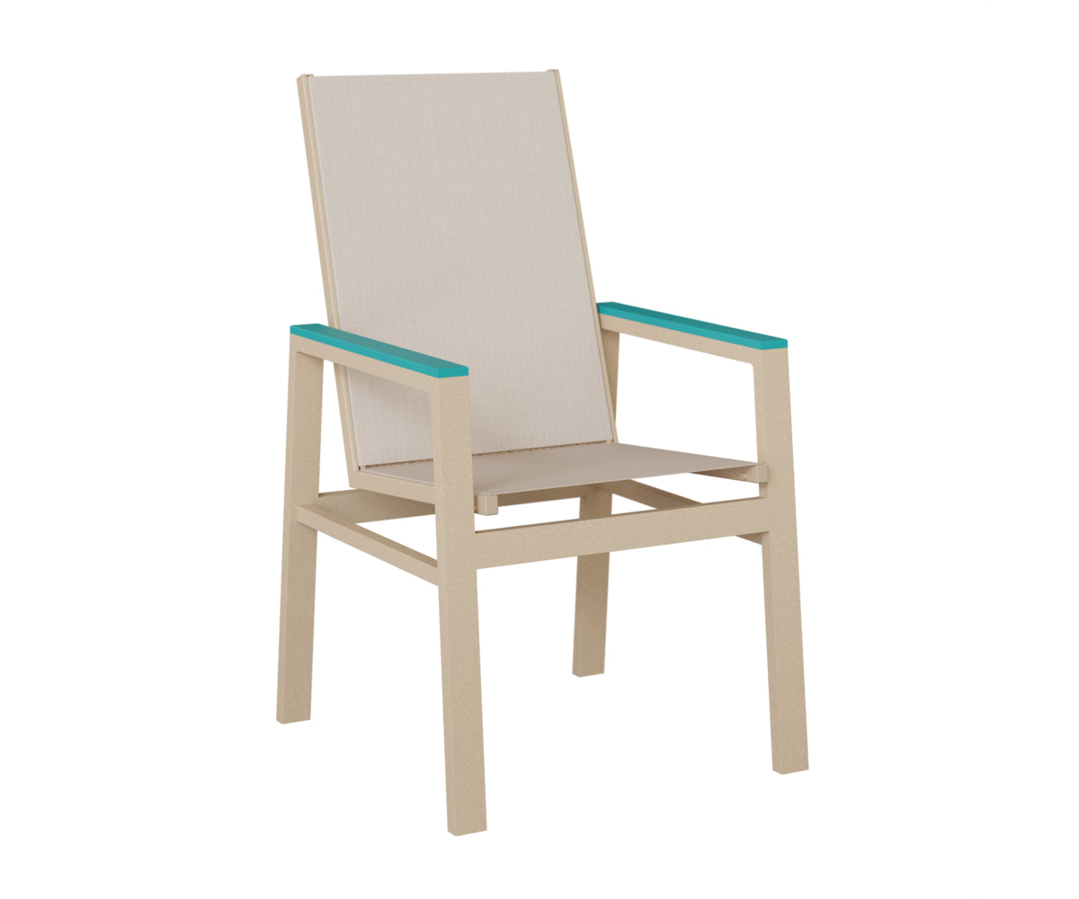 Vida High-Back Padded Sling Dining Chair