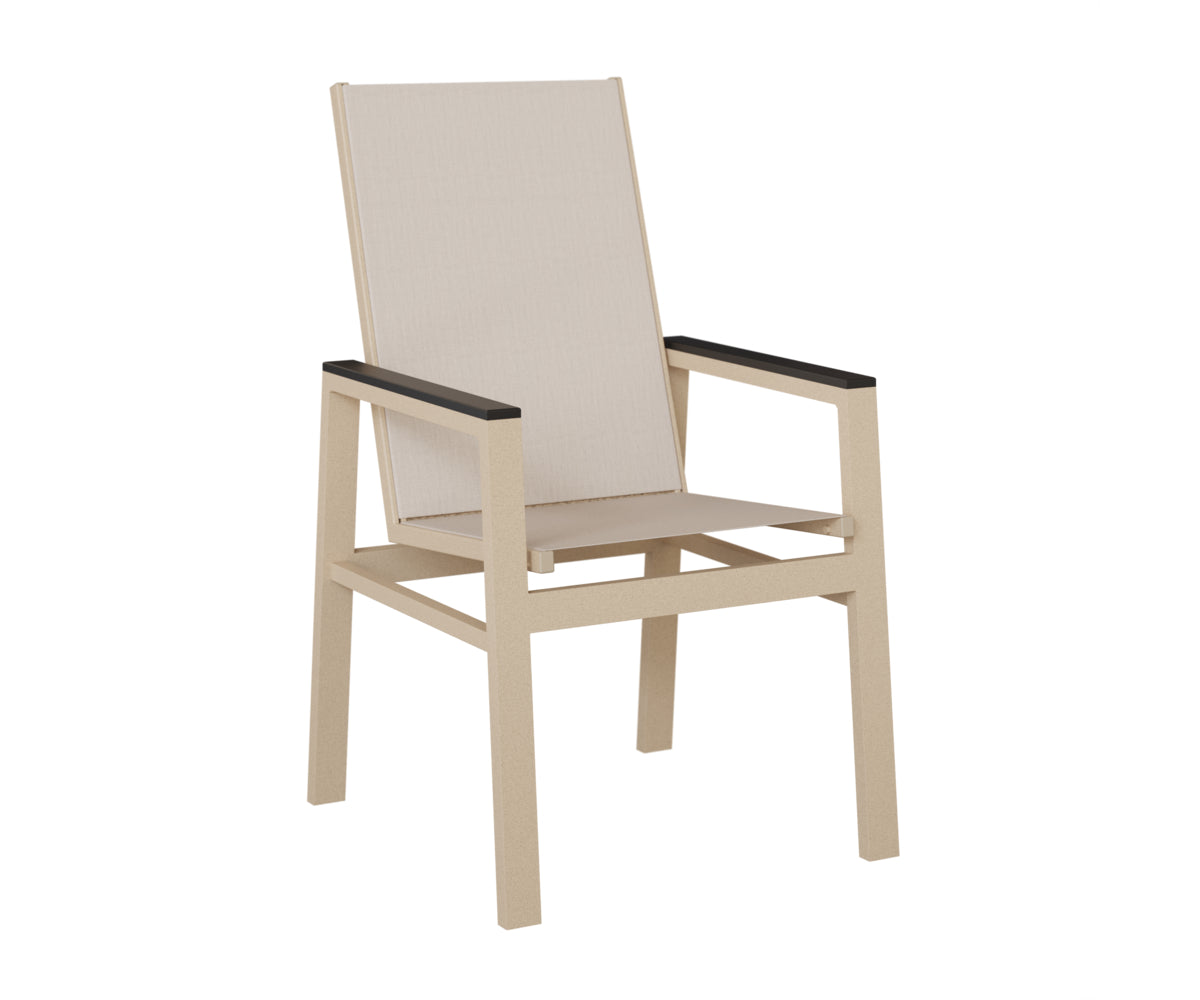 Vida High-Back Padded Sling Dining Chair