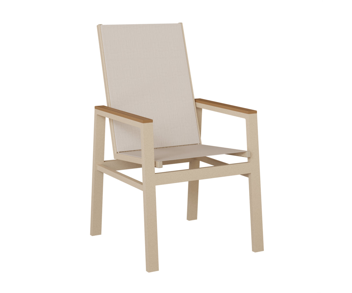 Vida High-Back Padded Sling Dining Chair