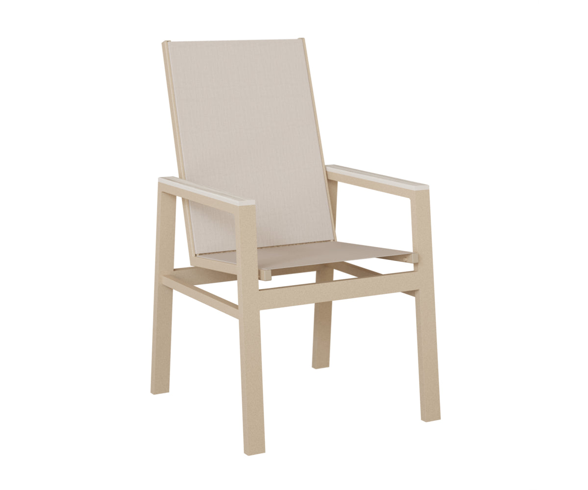 Vida High-Back Padded Sling Dining Chair