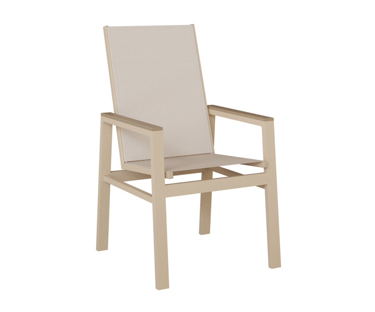 Vida High-Back Padded Sling Dining Chair