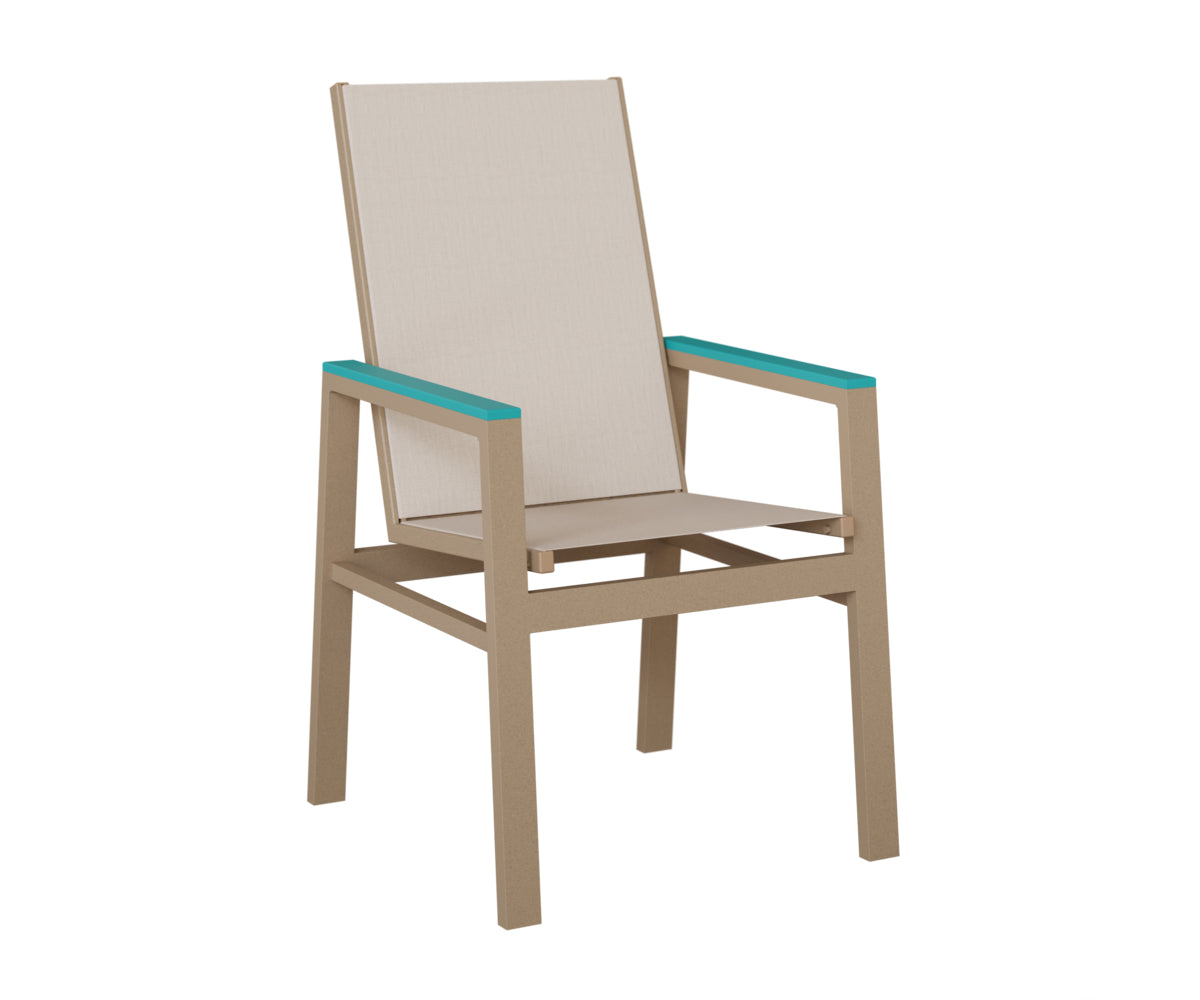 Vida High-Back Padded Sling Dining Chair