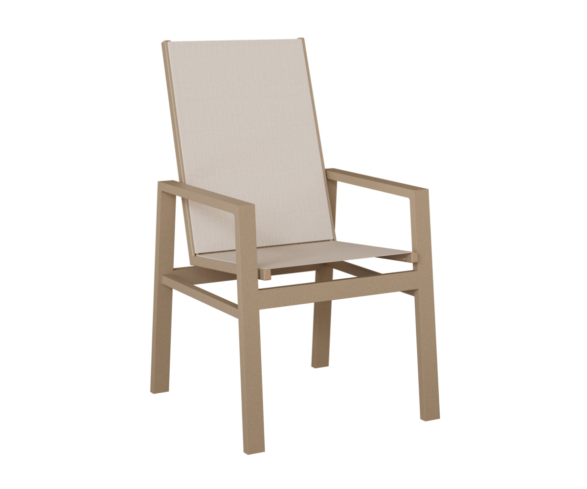 Vida High-Back Padded Sling Dining Chair