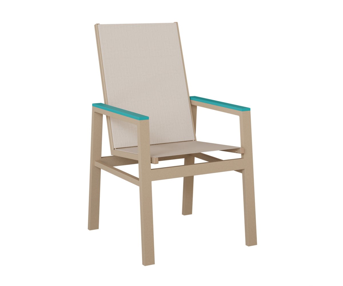Vida High-Back Padded Sling Dining Chair