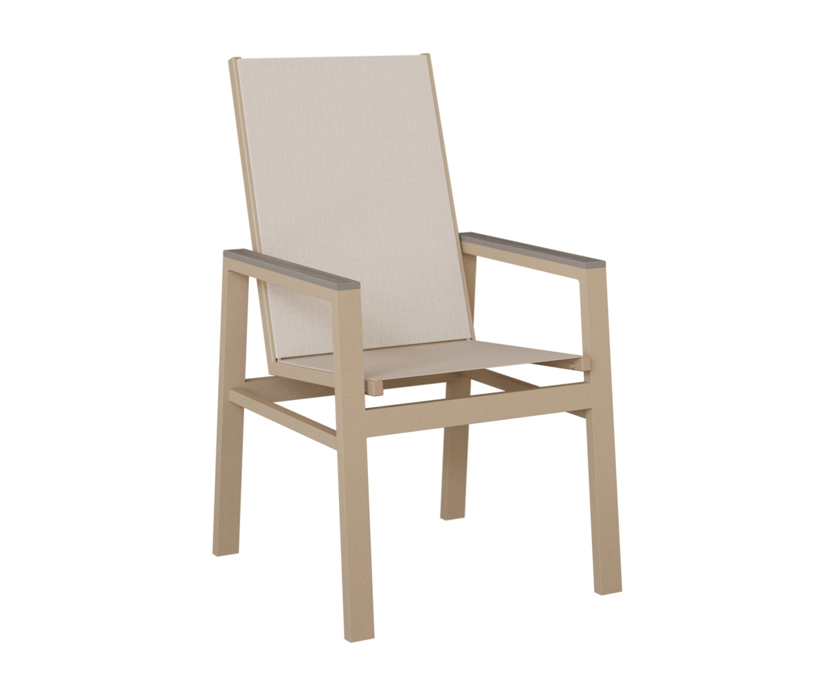 Vida High-Back Padded Sling Dining Chair