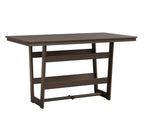 Hudson 40" x 70" Rectangle Table - Bar Height Rockwood Outdoor Furniture Hammered Top: Bronze MGP Clay 
