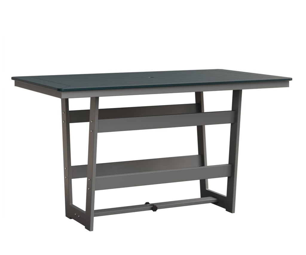 Hudson 40" x 70" Rectangle Table - Bar Height Rockwood Outdoor Furniture MGP Berry MGP Fog 