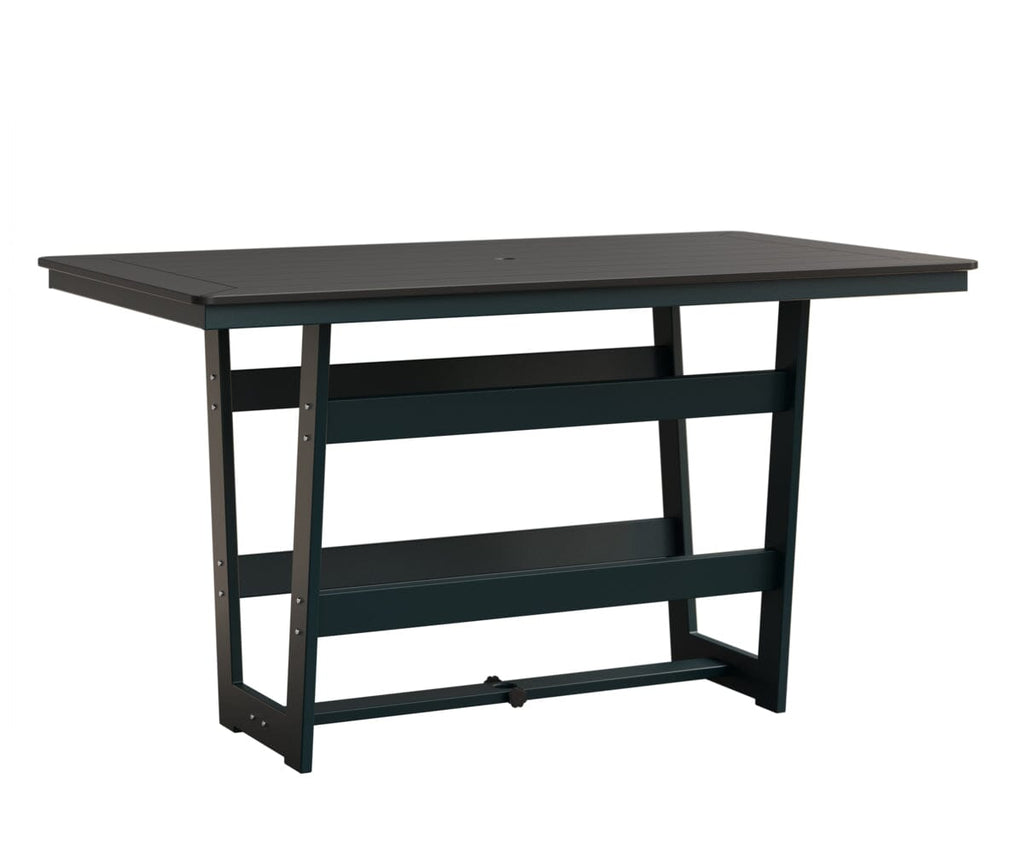 Hudson 40" x 70" Rectangle Table - Bar Height Rockwood Outdoor Furniture MGP Black MGP Berry 