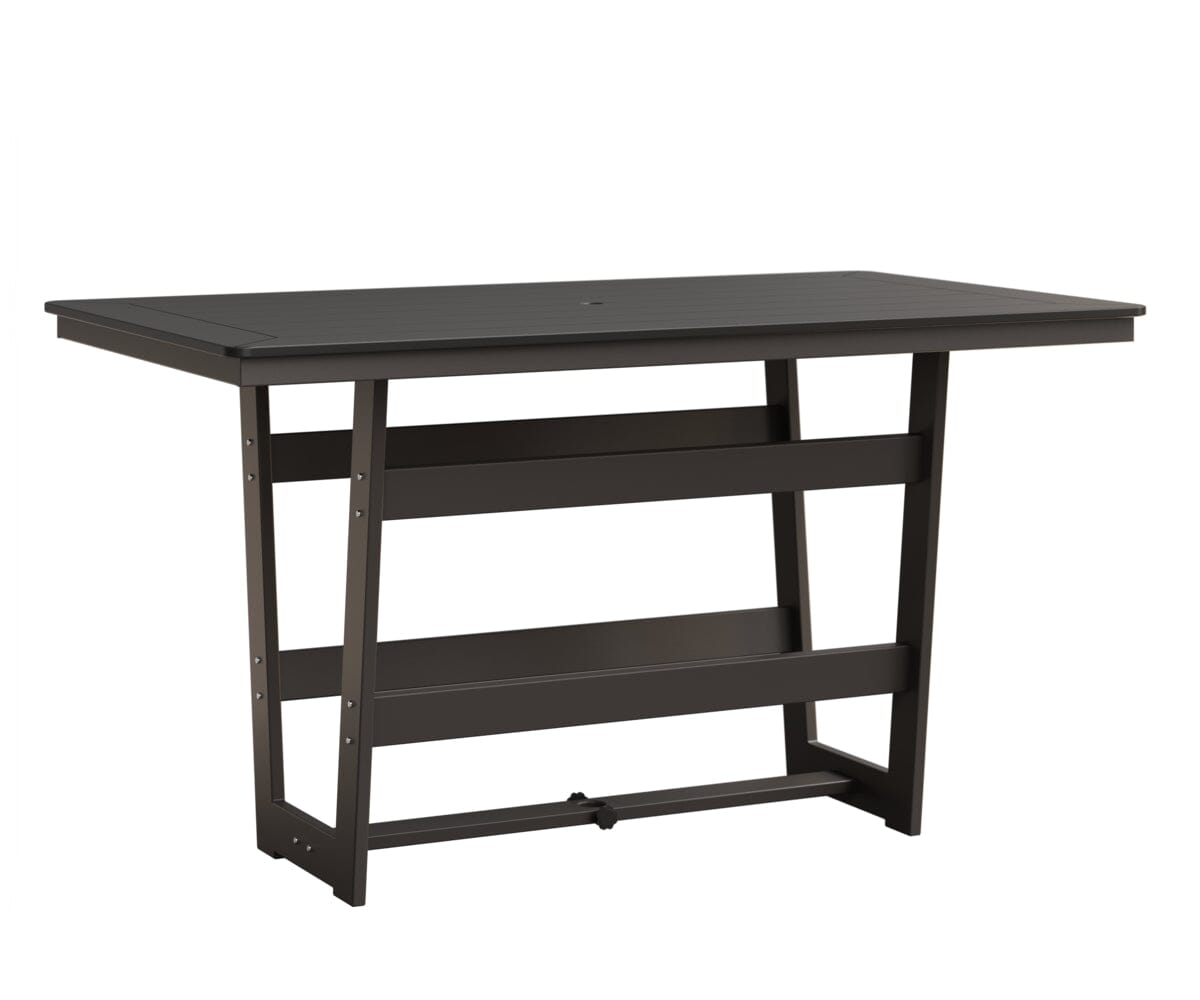 Hudson 40" x 70" Rectangle Table - Bar Height Rockwood Outdoor Furniture MGP Black MGP Graphite 