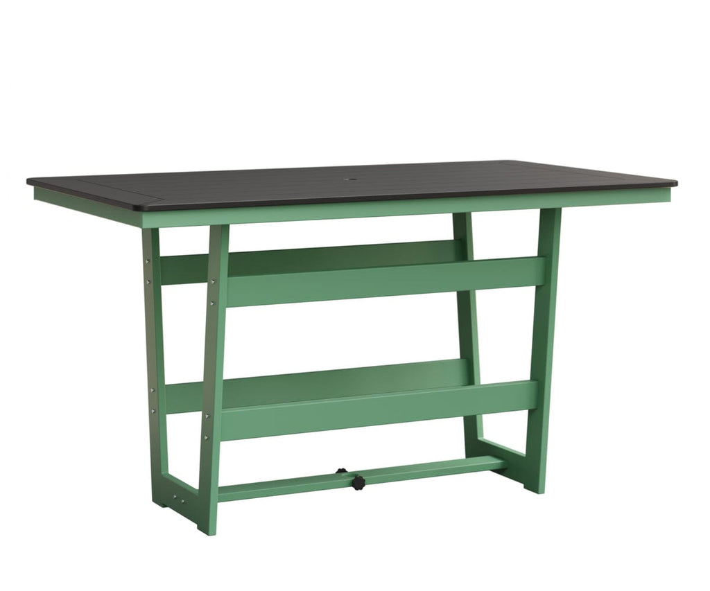 Hudson 40" x 70" Rectangle Table - Bar Height Rockwood Outdoor Furniture MGP Black MGP Mint 