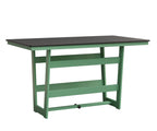 Hudson 40" x 70" Rectangle Table - Bar Height Rockwood Outdoor Furniture MGP Black MGP Mint 