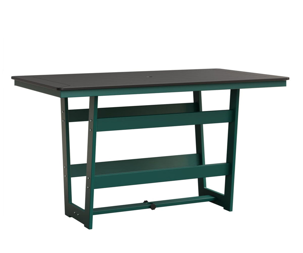 Hudson 40" x 70" Rectangle Table - Bar Height Rockwood Outdoor Furniture MGP Black MGP Teal 