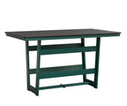 Hudson 40" x 70" Rectangle Table - Bar Height Rockwood Outdoor Furniture MGP Black MGP Teal 