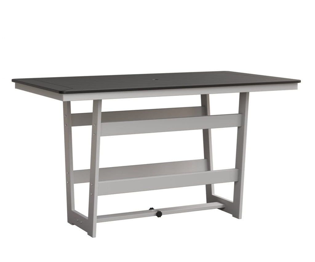 Hudson 40" x 70" Rectangle Table - Bar Height Rockwood Outdoor Furniture MGP Black MGP White 