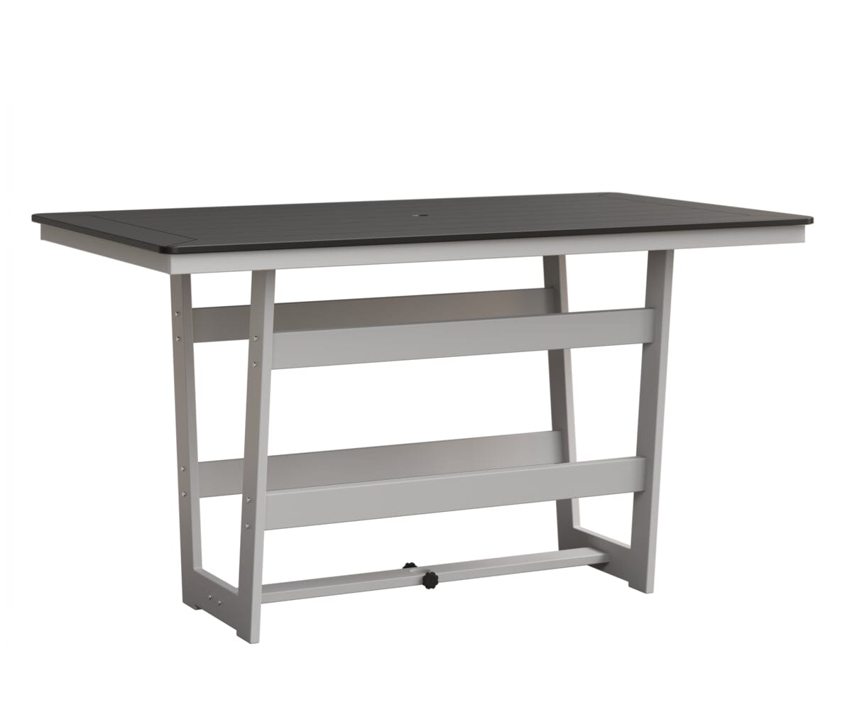 Hudson 40" x 70" Rectangle Table - Bar Height Rockwood Outdoor Furniture MGP Black MGP White 