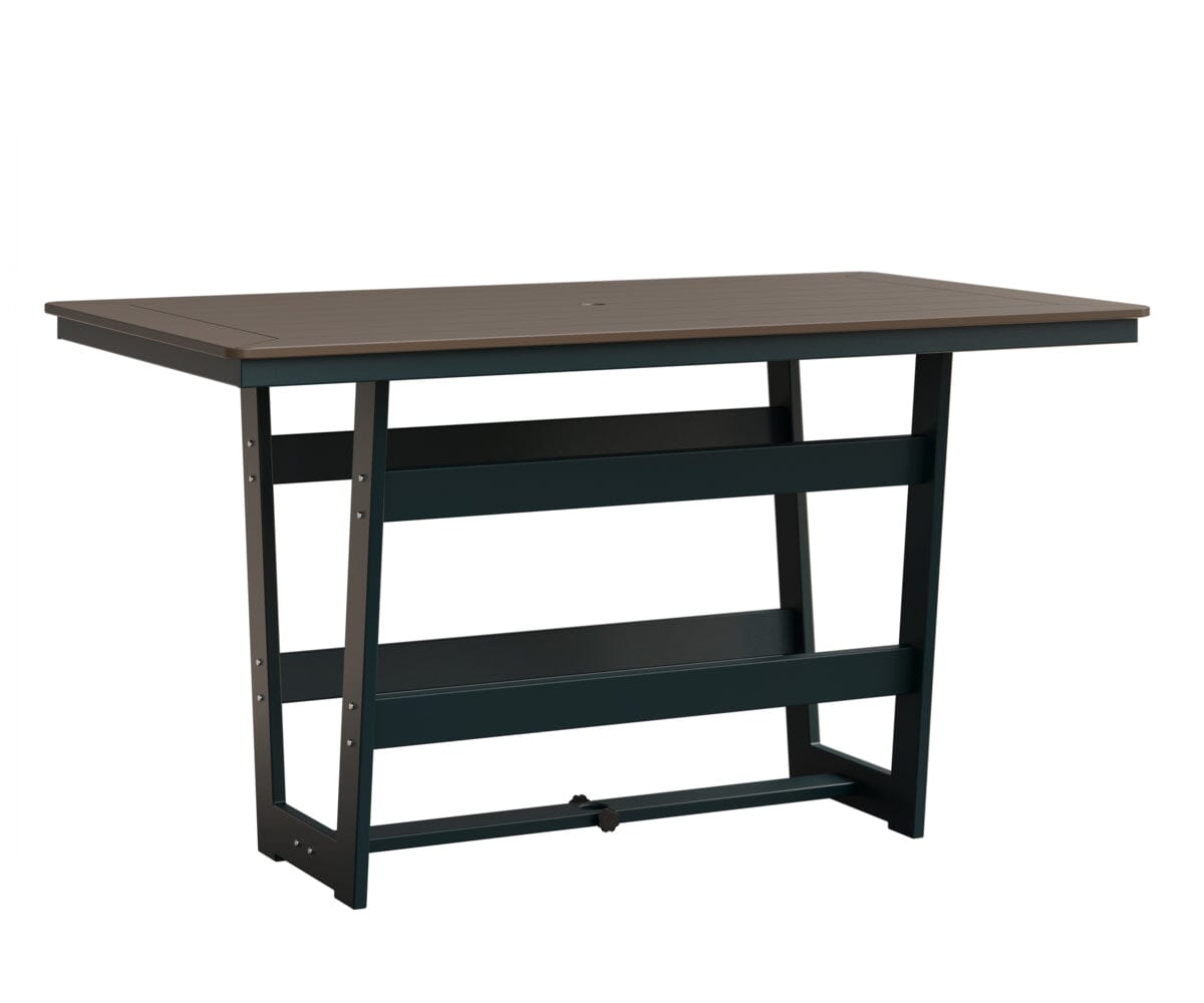 Hudson 40" x 70" Rectangle Table - Bar Height Rockwood Outdoor Furniture MGP Clay MGP Berry 