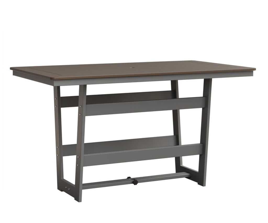 Hudson 40" x 70" Rectangle Table - Bar Height Rockwood Outdoor Furniture MGP Clay MGP Fog 