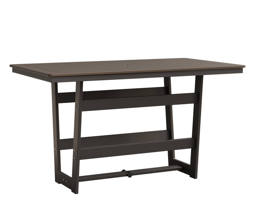 Hudson 40" x 70" Rectangle Table - Bar Height Rockwood Outdoor Furniture MGP Clay MGP Graphite 