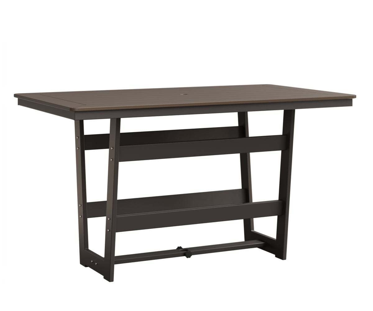 Hudson 40" x 70" Rectangle Table - Bar Height Rockwood Outdoor Furniture MGP Clay MGP Graphite 