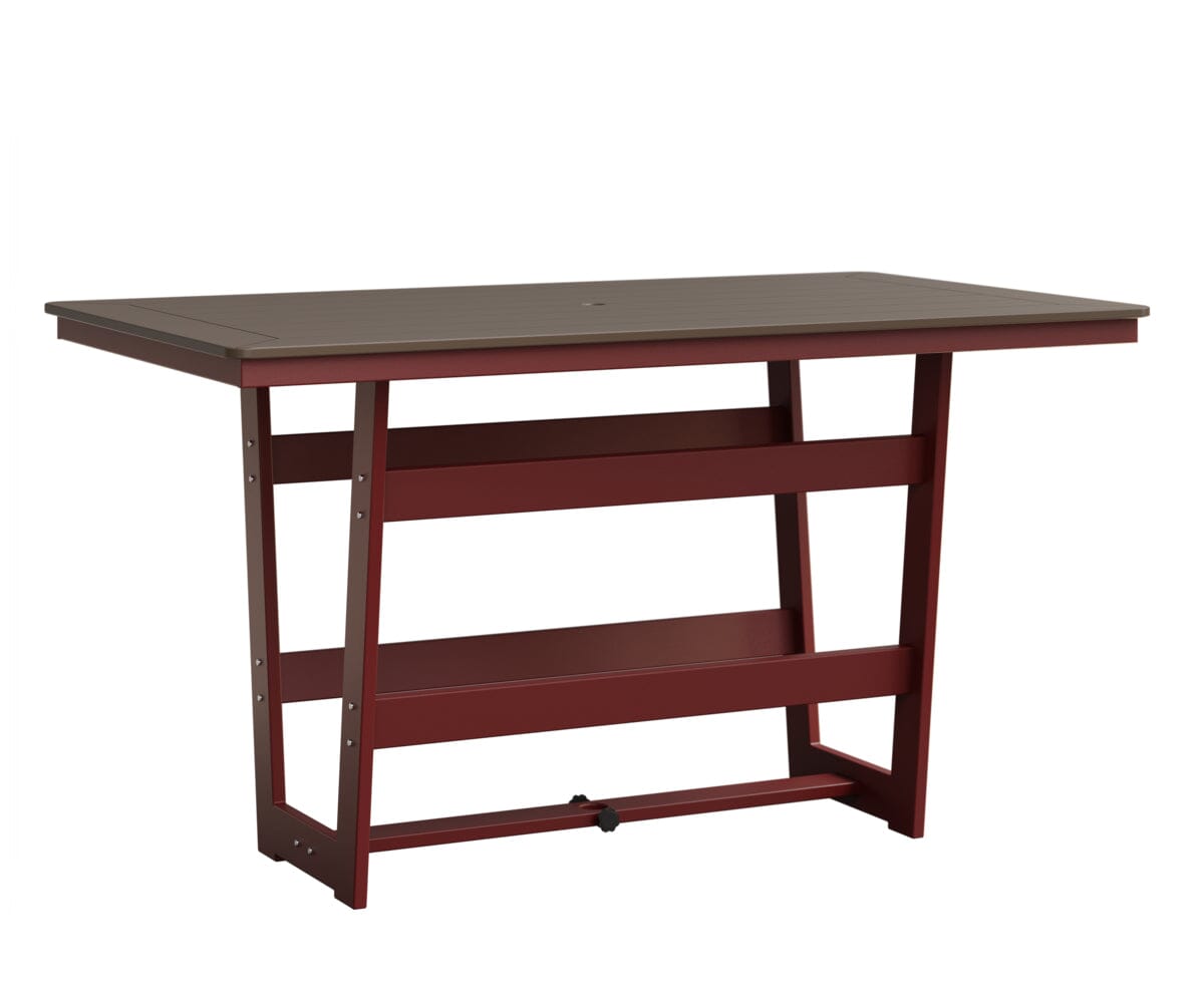 Hudson 40" x 70" Rectangle Table - Bar Height Rockwood Outdoor Furniture MGP Clay MGP Red 