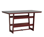 Hudson 40" x 70" Rectangle Table - Bar Height Rockwood Outdoor Furniture MGP Fog MGP Red 
