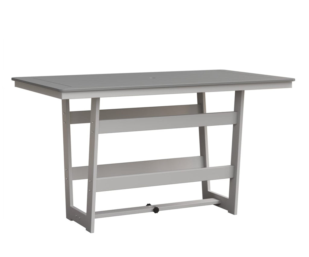Hudson 40" x 70" Rectangle Table - Bar Height Rockwood Outdoor Furniture MGP Fog MGP White 