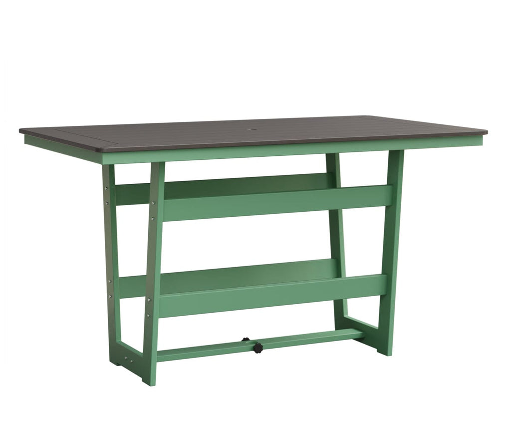 Hudson 40" x 70" Rectangle Table - Bar Height Rockwood Outdoor Furniture MGP Graphite MGP Mint 