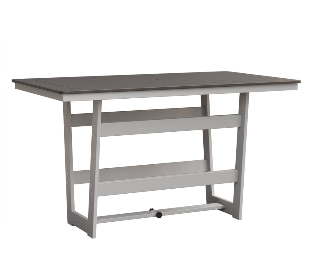 Hudson 40" x 70" Rectangle Table - Bar Height Rockwood Outdoor Furniture MGP Graphite MGP White 