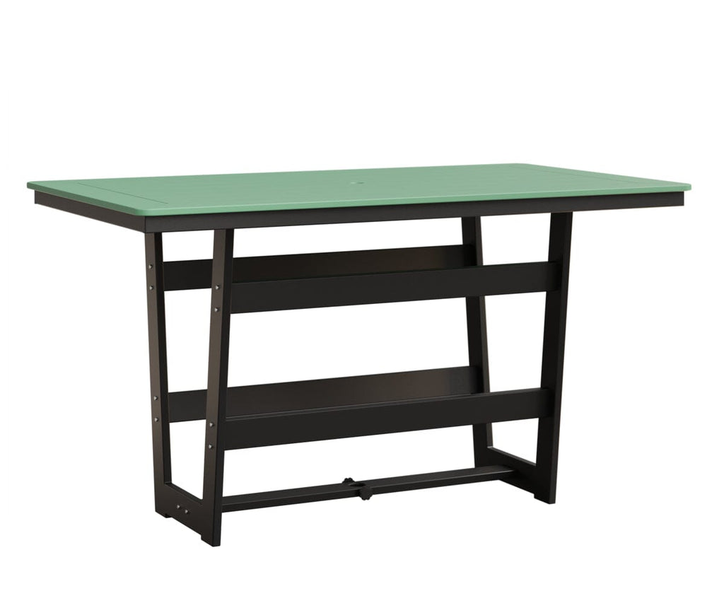 Hudson 40" x 70" Rectangle Table - Bar Height Rockwood Outdoor Furniture MGP Mint MGP Black 