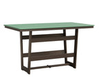 Hudson 40" x 70" Rectangle Table - Bar Height Rockwood Outdoor Furniture MGP Mint MGP Clay 