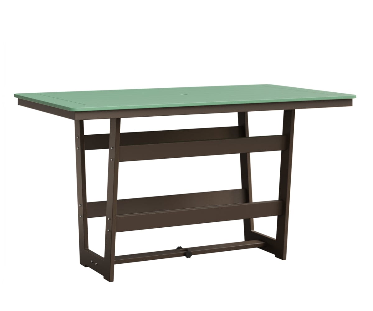 Hudson 40" x 70" Rectangle Table - Bar Height Rockwood Outdoor Furniture MGP Mint MGP Clay 