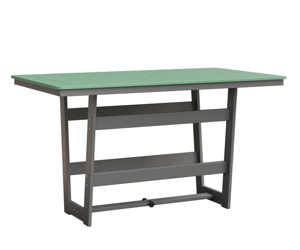 Hudson 40" x 70" Rectangle Table - Bar Height Rockwood Outdoor Furniture MGP Mint MGP Fog 