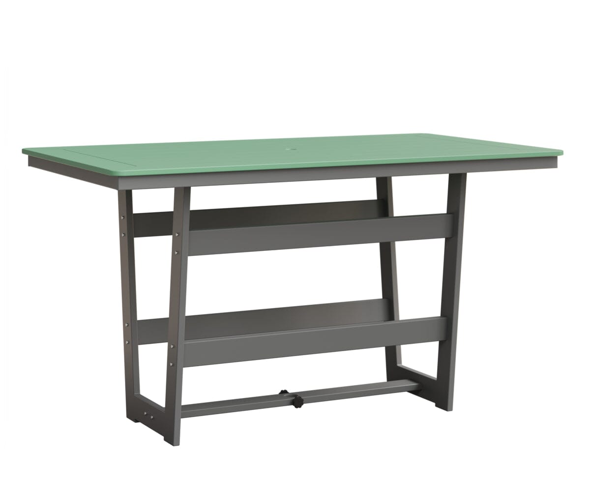Hudson 40" x 70" Rectangle Table - Bar Height Rockwood Outdoor Furniture MGP Mint MGP Fog 
