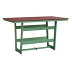 Hudson 40" x 70" Rectangle Table - Bar Height Rockwood Outdoor Furniture MGP Red MGP Mint 
