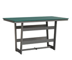 Hudson 40" x 70" Rectangle Table - Bar Height Rockwood Outdoor Furniture MGP Teal MGP Fog 