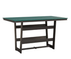 Hudson 40" x 70" Rectangle Table - Bar Height Rockwood Outdoor Furniture MGP Teal MGP Graphite 
