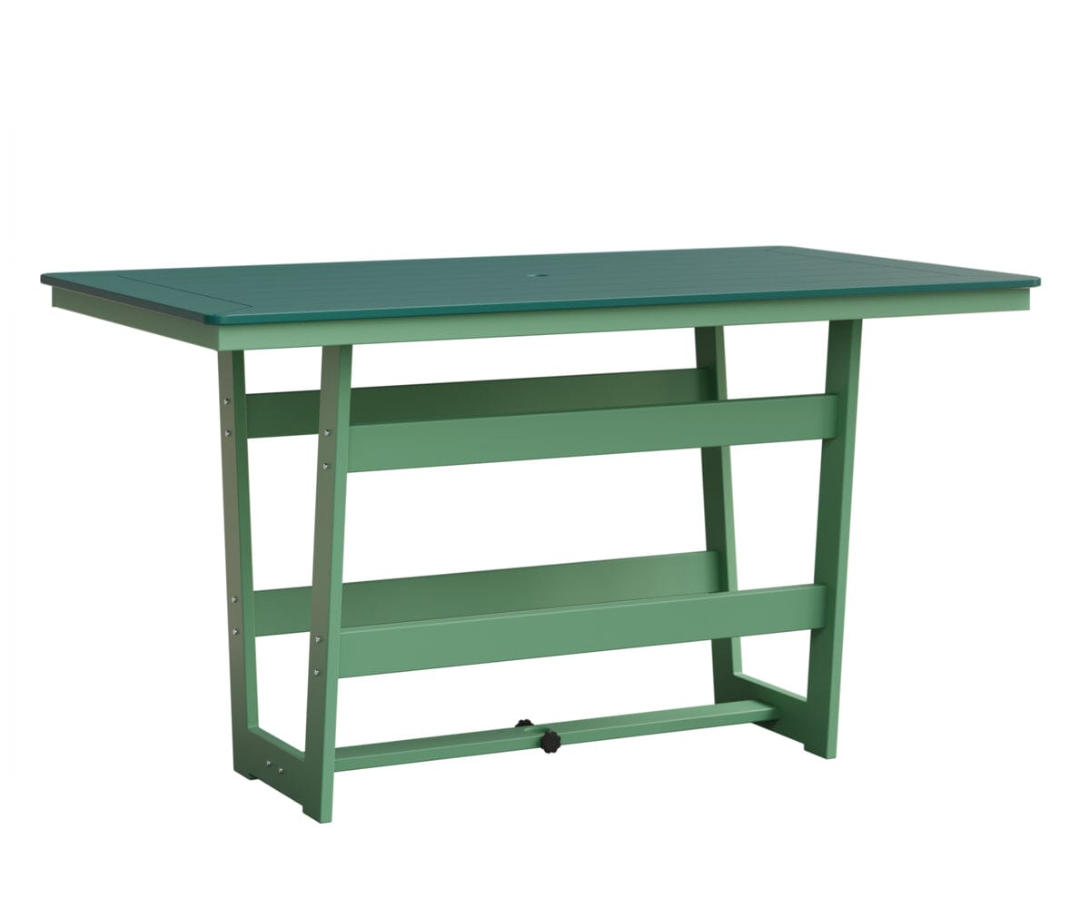 Hudson 40" x 70" Rectangle Table - Bar Height Rockwood Outdoor Furniture MGP Teal MGP Mint 