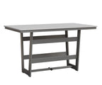 Hudson 40" x 70" Rectangle Table - Bar Height Rockwood Outdoor Furniture MGP White MGP Fog 