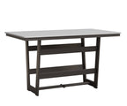 Hudson 40" x 70" Rectangle Table - Bar Height Rockwood Outdoor Furniture MGP White MGP Graphite 